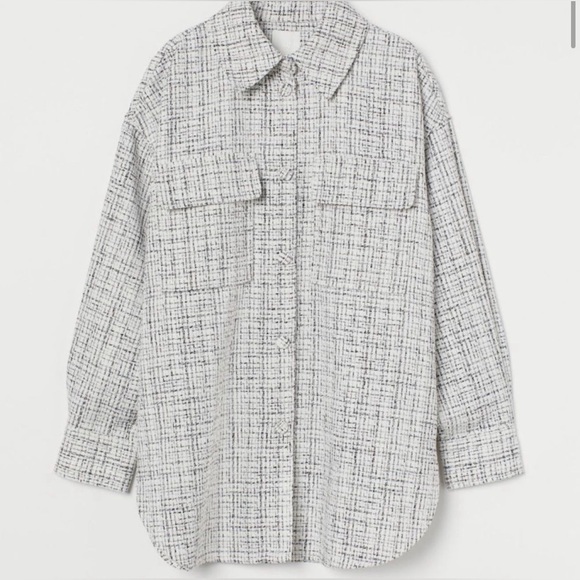 2 Piced - H&M Overshirt Jacket and Skirt Boucle - Picture 4 of 7